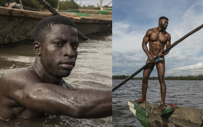 非洲男從事「世界最危險工作」練出超模身材！不上健身房也練出完美腹肌