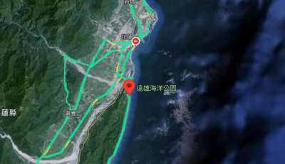 就很玄﻿！Google地圖「花蓮外海出現人臉」  網瞇眼朝聖：天佑台灣